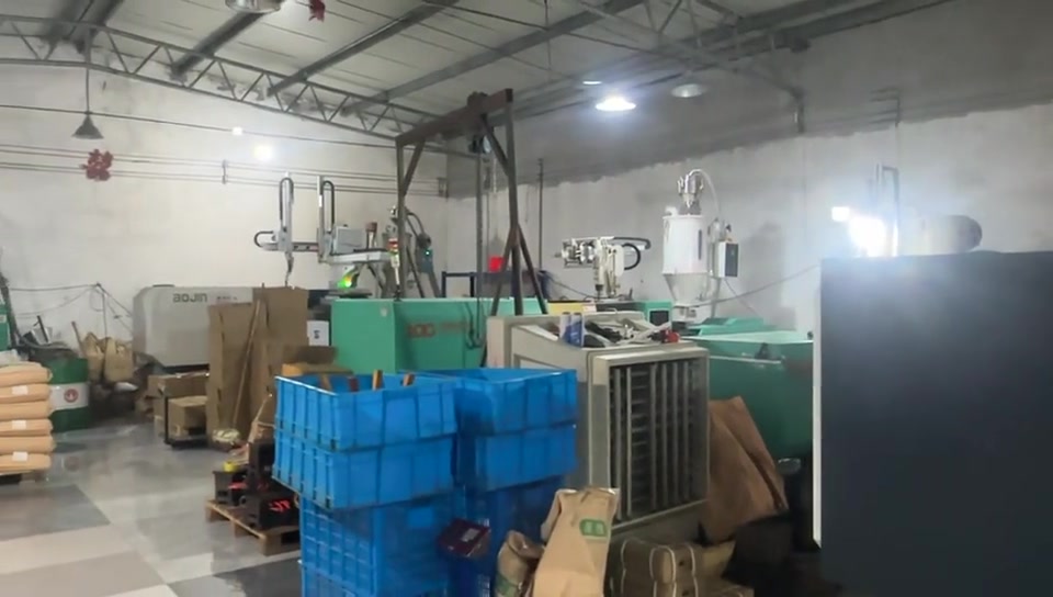 Injection molding environments used for selected custom plastic components.